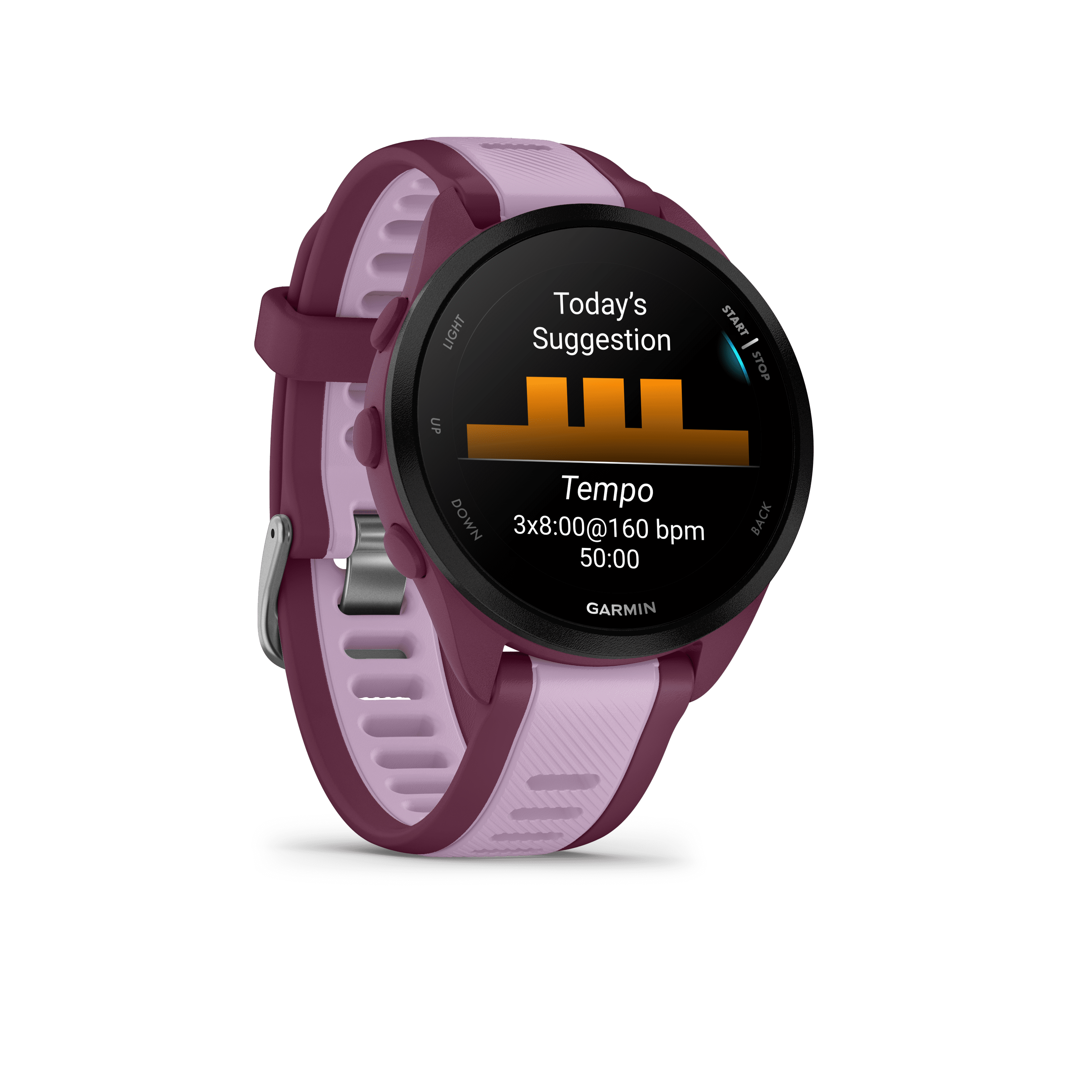 Garmin Forerunner 165 Music GPS Running Watch, Black/Slate Garmin Forerunner 165 Music GPS Running Watch, Black/Slate