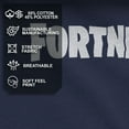 thumbnail image 4 of Men's Fortnite Classic White Logo Pull Over Hoodie Navy Blue Large, 4 of 9