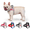 Pink, variant on HCY&WLD No Pull Dog Harness with 3 Clips and Soft Padded Handle, Easy to Train and Walk (Pink, L)