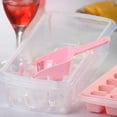 thumbnail image 4 of CNKOO Ice Cube Tray With Lid and Bin 33 Nugget Food-grade Silicone Ice Tray, Flexible Ice Cube Molds Comes with Ice Container Bucket, Scoop and Cover, 4 of 6