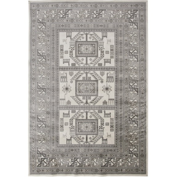 Abacasa Brooks Ivory-Gray 5x8 Area Rug