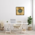 thumbnail image 3 of Stupell Industries Evil Eye on Speckled Glam Abstract Painting Black Framed Art Print Wall Art, 24 x 24, 3 of 9