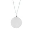 thumbnail image 5 of Ritastephens Sterling Silver Round Saint Christopher Medal Necklace, 24 Inches, Rolo Chain, 5 of 7