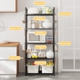 thumbnail image 5 of puresly 5 Tier Storage Shelves Adjustable Shelving Unit Heavy Duty Storage Shelf 66 Lbs Capacity for Kitchen Pantry Closet Bathroom Laundry Garage, 5 of 9
