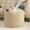 Brown1, variant on Round Stuffed Pouf Ottoman 17 x 14, Foam Filled Faux Fur Ottoman Foot Rest for Chair with Washable Cover, Foot Stools Under Desk for Living Room & Bedroom, Brown