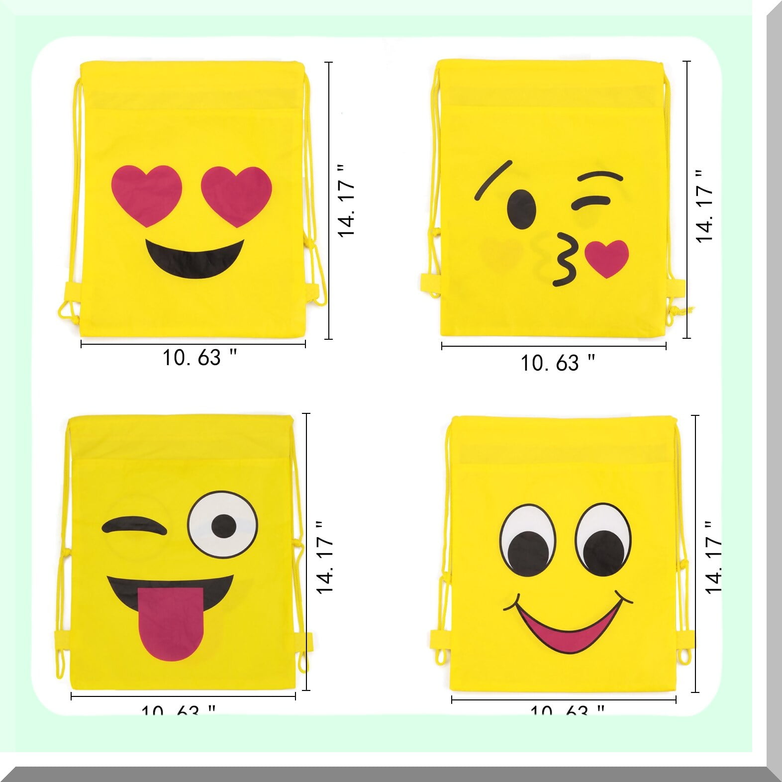 Emoji drawstring bags hotsell