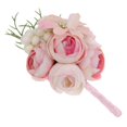 thumbnail image 4 of Flor de boda artificial Camelia Ramillete Fiesta de graduación Flores para niñas melocotón Sunnimix Boutonniere Corsage, 4 of 8