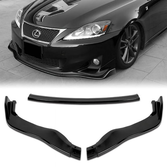 For 2011-2013 Lexus IS250 IS350 Painted Black Front Bumper Body Kit Spoiler Lip