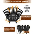 thumbnail image 2 of 22.5 Inch Portable Hexagon Fire Pit with Travel Bag — Smokeless Patented Design Outdoor Wood Burning Fire Pit for Camping, Backyard, , Bonfire, Picnic and BBQ, Vertical Hollow Style, 2 of 6