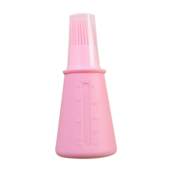 Chanana Silicone Oil Brush Bottle with Scale - Adjustable Dispenser for Baking/Grilling | Heat-Resistant to 230°C