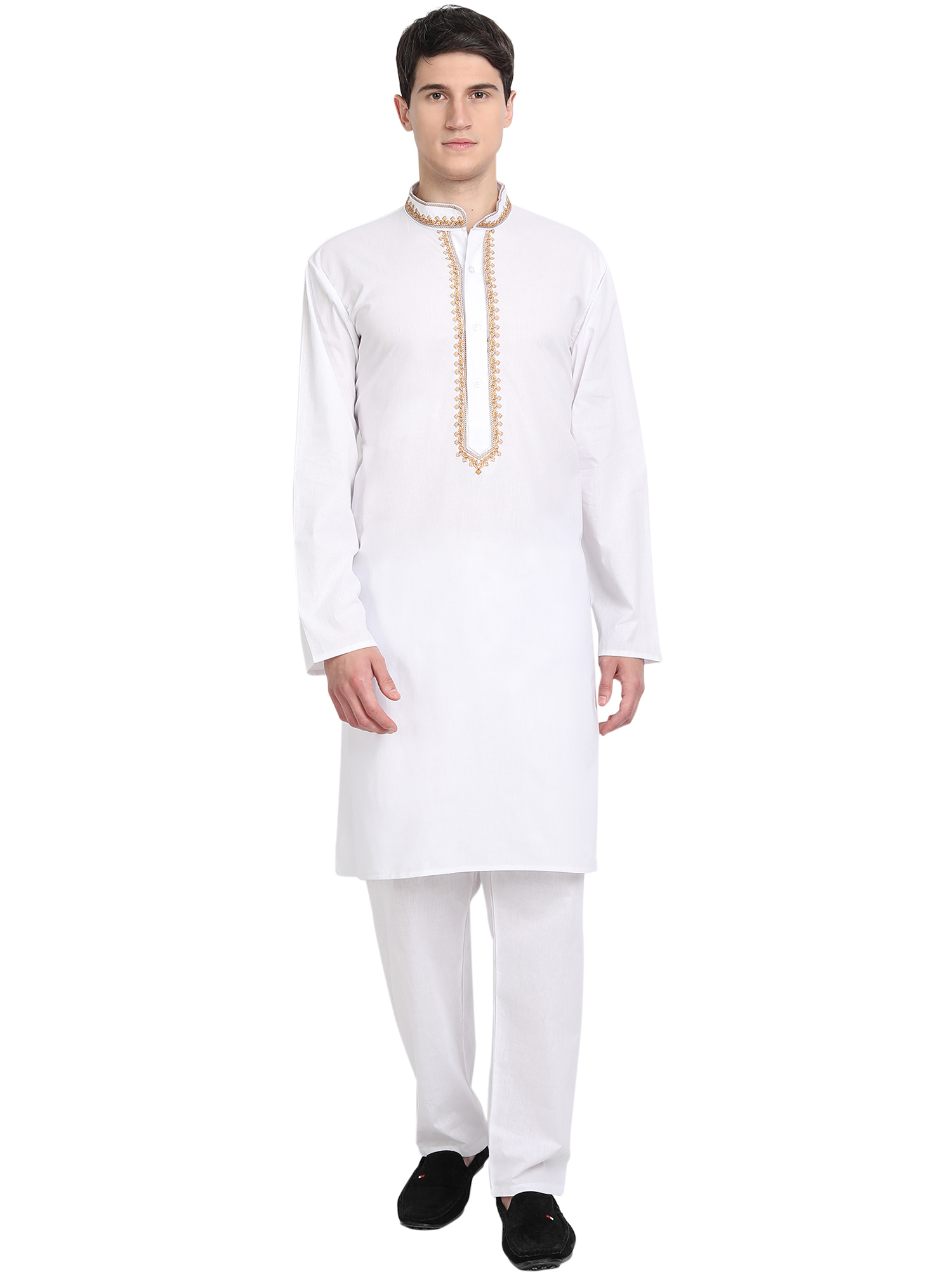 white kurta pajama design 2020