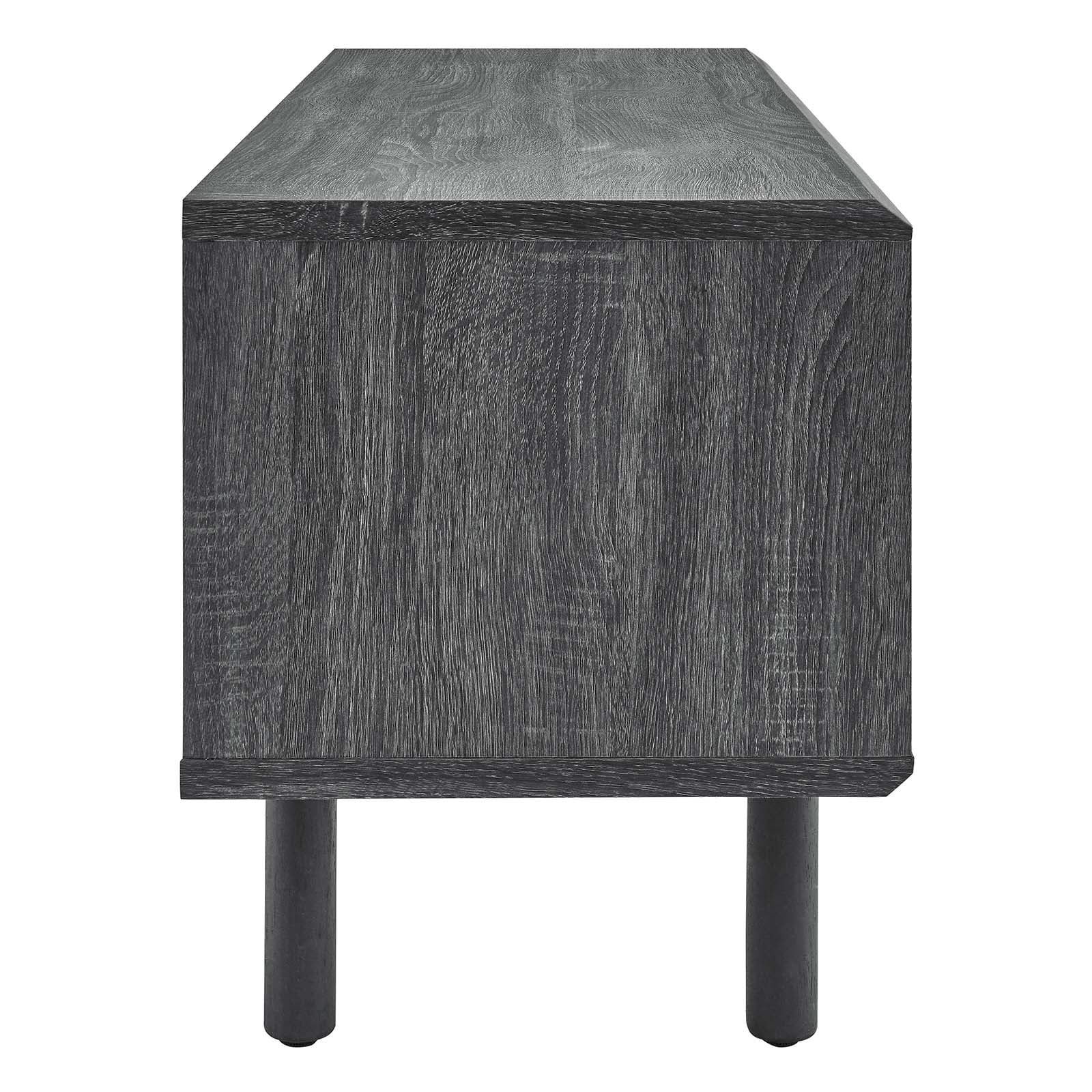 Modway Kurtis MDF and Particleboard TV Stand for TVs up to 52" in Charcoal