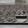 thumbnail image 3 of Washable Area Rug Print Braided Area Rug for Living Room Solid Printed Weaving Accent Rug Non-Slip Stain Resistant Floor Cover Throw Carpet for Home Decor, Grey/Brown, 4' x 6', 3 of 7