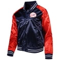 thumbnail image 2 of Women's Mitchell & Ness Navy New York Yankees Team 2.0 Satin Raglan Full-Snap Jacket, 2 of 4