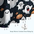 thumbnail image 6 of Dark Halloween Ghosts Pumpkins and Stars Shower Curtain 72"x84" ,Bathroom Decorative Shower Curtains Set with 12 Hooks,Modern Waterproof Washable Shower Curtain, 6 of 6