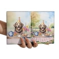 thumbnail image 3 of Happy Mother's Day Chesapeake Bay Retriever with Sweets and Flowers at a Picnic Travel Passport Wallet Chessie Dog Lover PU Leather Passport Holder Cover - 13005, 3 of 5