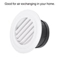 thumbnail image 4 of Unique Bargains 4 Inch Removable Screen Grille Cover Slanted Louver Round Air Vent, 4 of 5