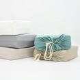 thumbnail image 4 of Bibb Home 300tc Rayon from Bamboo Viscose 4 Pc Sheet Set - 4 Colors - Linen - King, 4 of 5