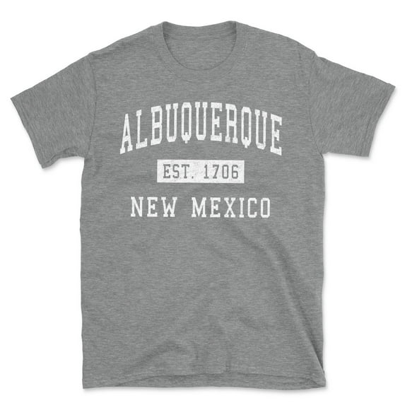 Albuquerque New Mexico Classic Established Men's Cotton T-Shirt