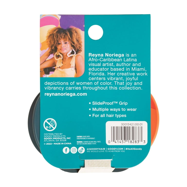 Goody Tru X Reyna Noriega Collab Medium Slideproof™ Claw Clip, 2