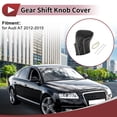thumbnail image 2 of Cubierta de pomo de cambio antideslizante Unique Bargains, protector de manija de cambio para Audi A7 2012-2015, cuero sintético negro y beige, 2 of 7