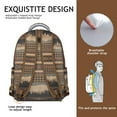 thumbnail image 3 of Antique Lovers Style Student’s School Backpack, Durable Composite Oxford Cloth with Faded Vintage Patterns, Adjustable Shoulder Straps, Comfortable Padding, Large Capacity, 3 of 6