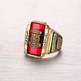 thumbnail image 4 of de cabeza de rojo vintage para hombre personalizado de acero inoxidable Tamaño de EE. UU. Zulema  Vintage anillo masculino, 4 of 8