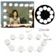 thumbnail image 2 of LED Bulb Mirror Light Vanity Mirror Lamp Kit Lens Headlight Bulbs Kit (10 Bulbs), 2 of 5
