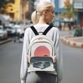 thumbnail image 7 of FORMRS Mini Backpack Purse for Women Travel Daypack Casual Shoulder Bag, Abstract Elephant, 7 of 7