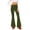 Army Green, variant on Women Fashion Casual Pants Women High Elastic Waist Bell-Bottom Long Trousers Skinny Flare Dance Pants XL Black XL
