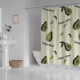 thumbnail image 3 of FREEAMG Shower Curtain Bath Curtains Half Avocado Bathroom Waterproof Machine Washable Fabric Decor Shower Curtains for Bathroom, 60x72 inch, 3 of 6