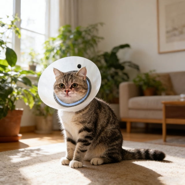 Collier de Récupération Doux pour Chat Collier Protecteur Ajustable pour Post et Soins Fournitures pour Animaux Confortables