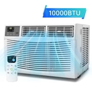 10,000 BTU 450 Sq.ft Window Air Conditioner, 115V Window Air Conditioner with 6 Cooling & 3 Fan Modes, White