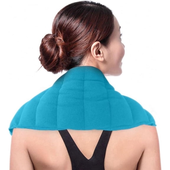 ComfortCloud Microwaveable Heating Pad for Body Aches & Pains, 22" x 7", Blue