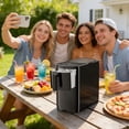 thumbnail image 2 of Auseo Portable Ice Maker Countertop, 18lbs/24H,  6Pcs/6Mins, Self-Cleaning, for Home/Office/Party, Black, 2 of 8