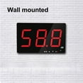 thumbnail image 3 of Decibelímetro 30-130dB, para Colgar en la Pared Sonómetro Medidor de Ruido con Alarma para Oficina, Estudio, Fábrica, Aula, Pantalla LCD de 9.6 Pulgadas, Alimentación USB, 3 of 3