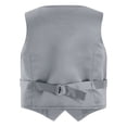 thumbnail image 2 of YUUMIN Kids Boys 4 Buttons Tuxedo Waistcoat Formal Suit Vest Wedding Prom Party Christenings Outfit Gray 8, 2 of 6