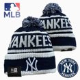 thumbnail image 1 of Mlb New York Yankees Gorro Unisex gorras de invierno sombreros mantener caliente de punto sombrero bordado Top deporte gorra, 1 of 4