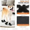 thumbnail image 4 of UOSIA Non-Slip Dog Shoes Indoor Pet Socks to Prevent Licking Paws, Doggie Paw Protector Paw Covers,Large,Black, 4 of 6