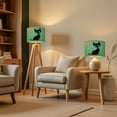 thumbnail image 6 of Lampshades 2 Pack Mid Century Atomic Black Cat Retro Starbursts Stars Abstract Cute 13"x13"x10" Light Shade for Table Lamps Floor Lamps Drum Lamp Shades Lampshade Replacement Easy Assembly, 6 of 8