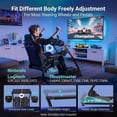 thumbnail image 3 of Adjustable & Foldable Racing Wheel Stand, Racing Simulator Cockpit for Logitech G29 G923 & Thrustmaster, 3 of 5