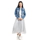 thumbnail image 5 of Falda midi de tul con perlas Roman Fashion /Juvenil 098 (Gris) gris CH, 5 of 5