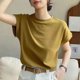 thumbnail image 4 of mfyjkho Tops De Moda Para Mujer, Camiseta Informal De Manga Corta Con Capucha Y Cuello Redondo De Color Liso De Gran Tamaño Para Mujer Tops Para Mujer Xl, 4 of 4