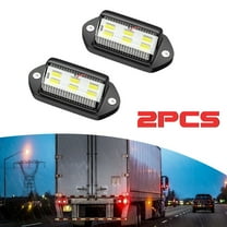 2Pcs LED License Plate Light Tag Lamps Assembly Replacement for RV Truck Trailer
