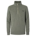 thumbnail image 5 of Superdry Vintage Logo EMB Zip Henley Sweatshirt, Grey, 5 of 5