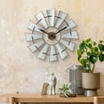 thumbnail image 3 of La Crosse Clock 22 Inch Metal Windmill Quartz Wall Clock with Silent Movement, 404-3956, 3 of 8