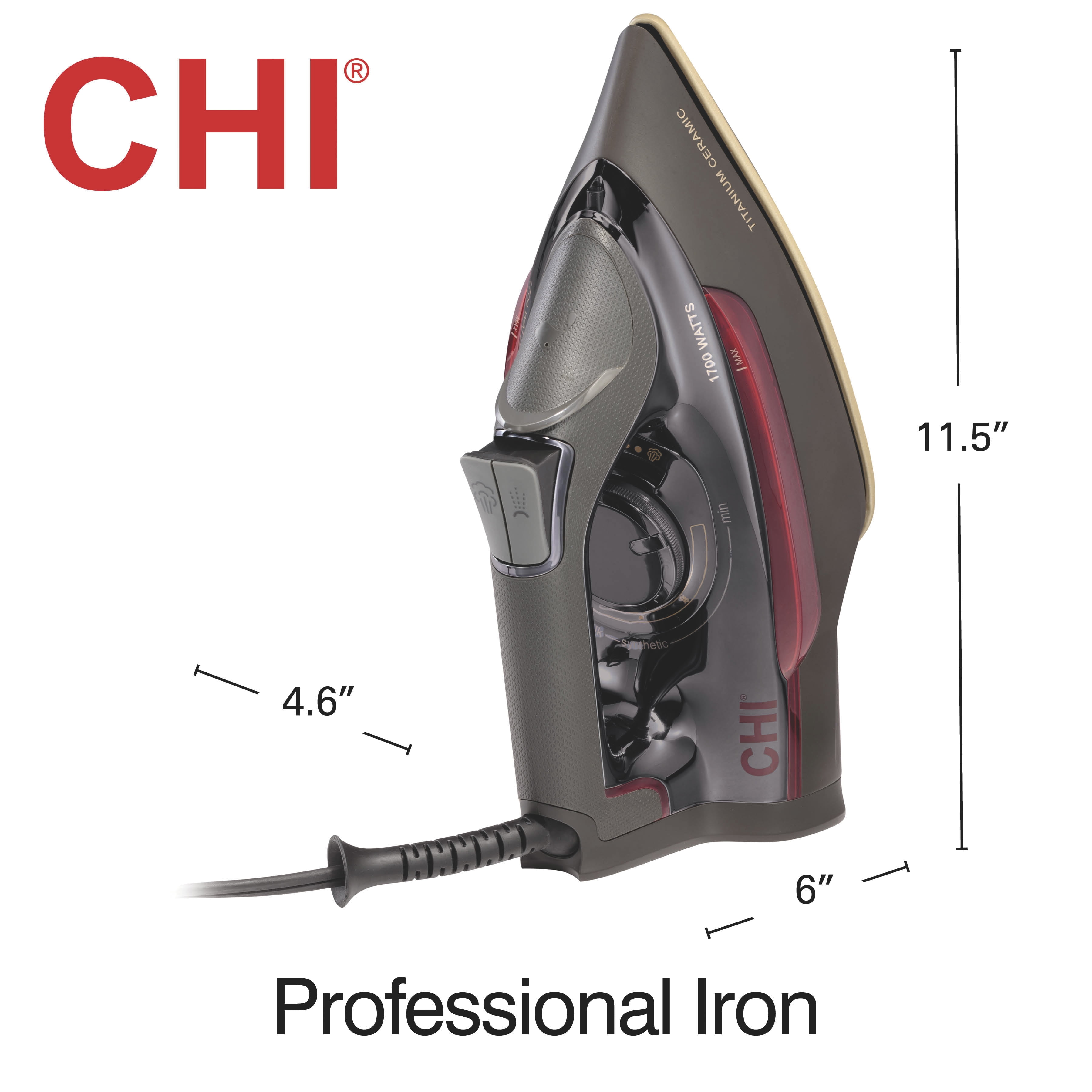 CHI Professional Clothing Iron Walmart Exclusive, Model# 13104