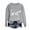 Gray, variant on Erwazi Women Valentine's Day Pullover Sweatshirts Love Heart Print Tops Long Sleeve Crewneck Shirts Fashion Loose Holiday Sweatshirt