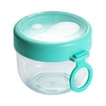 thumbnail image 1 of TIMIFIS Storage Cup 600ml Overnight Oat Containers with Lids and Spoons, Microwave Oven Heating, Soup Cup,Portable Leakproof Plastic Cereal Cups Yogurt Breakfast Cup Kitchen Gadgets, 1 of 1