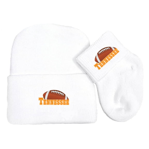 Future Tailgater Newborn Baby Knit Cap and Socks Set for Tennessee Fans